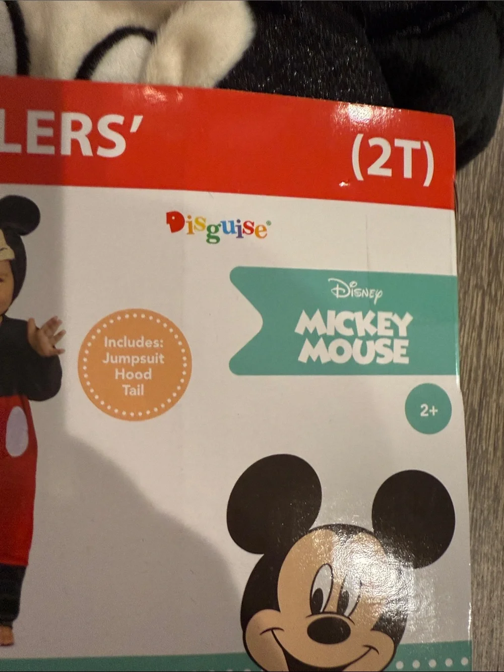 Disney Baby Mickey Mouse Hooded Toddler Halloween Costume (2T)